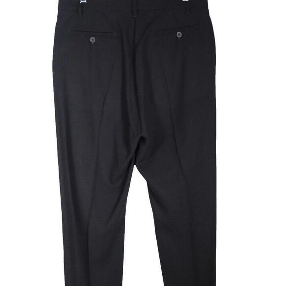 Rick Owens Women's Size 6 Black Cropped Trousers Pants Dress High Rise 100% Wool - Picture 6 of 15